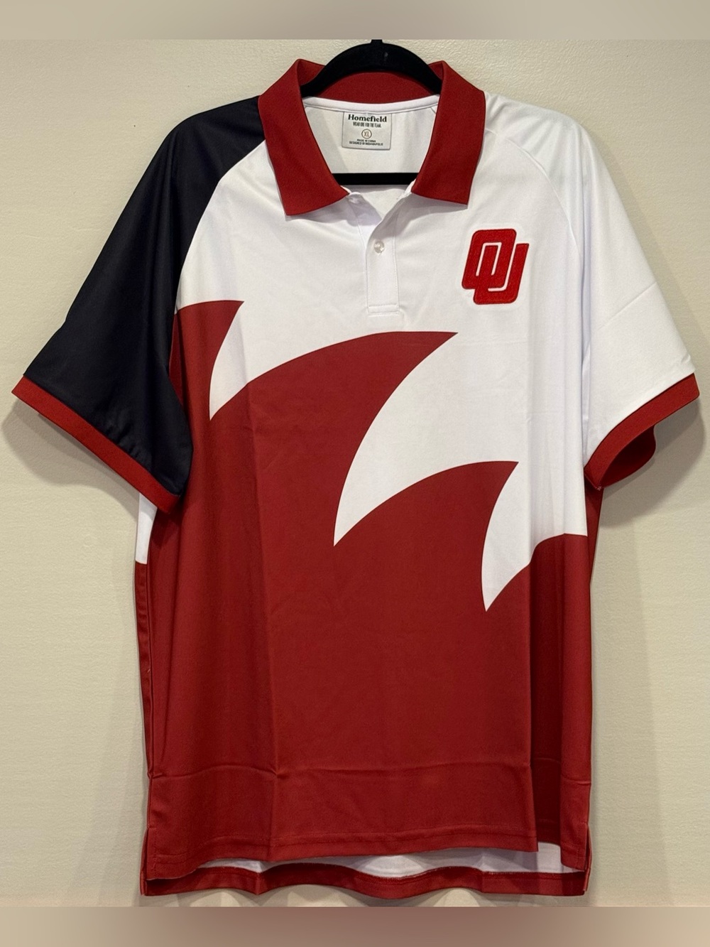 NWOT Homefield Apparel Men's Oklahoma Sooners Stadium Polo Size XL